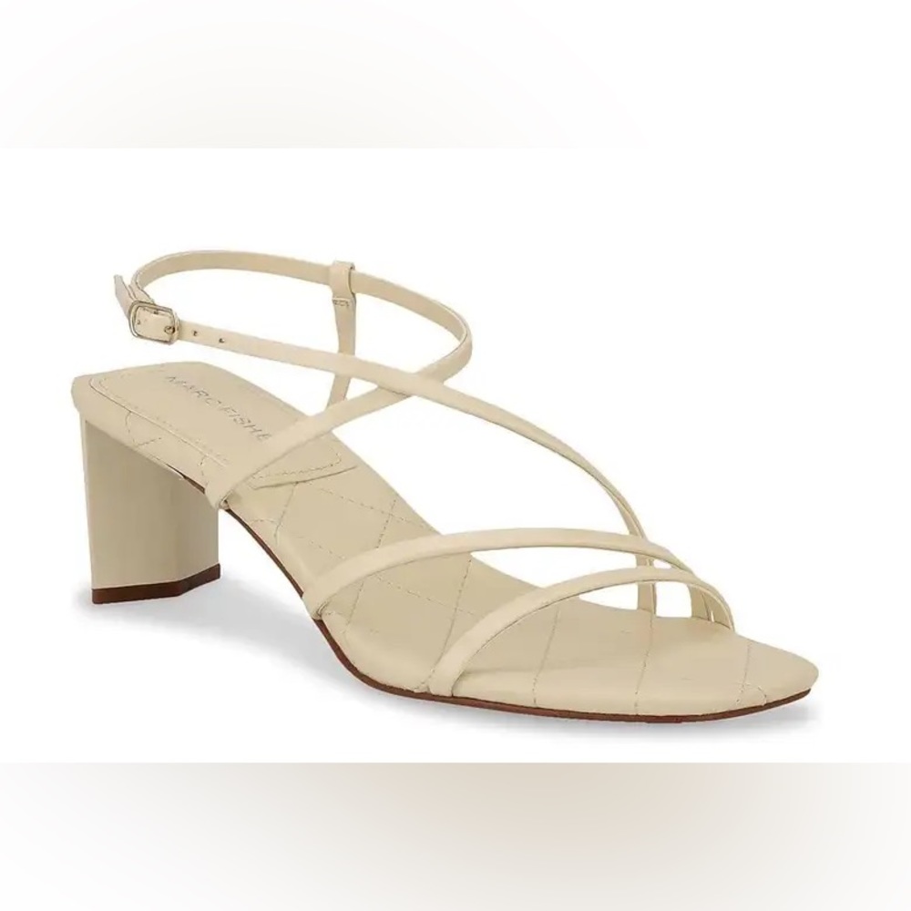 Marc Fisher Hamora Sandals white/beige 11 size